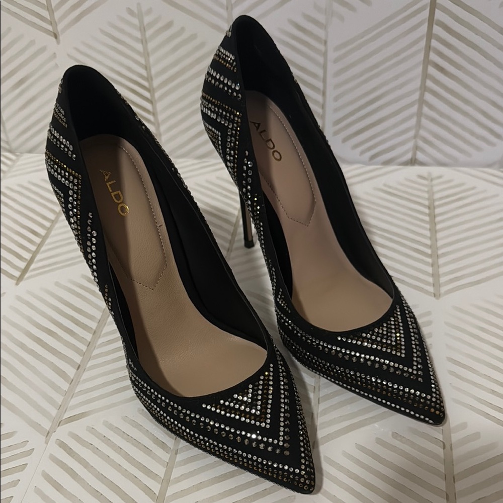 ALDO Black Studded Women's Heels